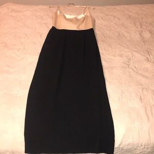 A black and white dress